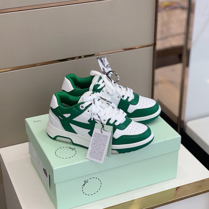 OFF WHITE™ C/O VIRGIL ABLOH OUT OF OFFICE LOW-TOP LEATHER SNEAKERS "OOO"