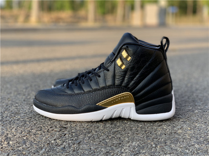 Air Jordan 12 Retro ‘Reptile’ Black/Metallic Gold-White AO6068-007